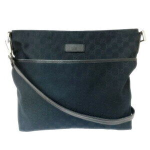 Gucci GG monogram messenger bag Black